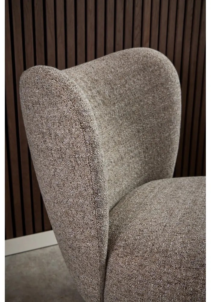 Bézs buklé fotel Elmont – Actona