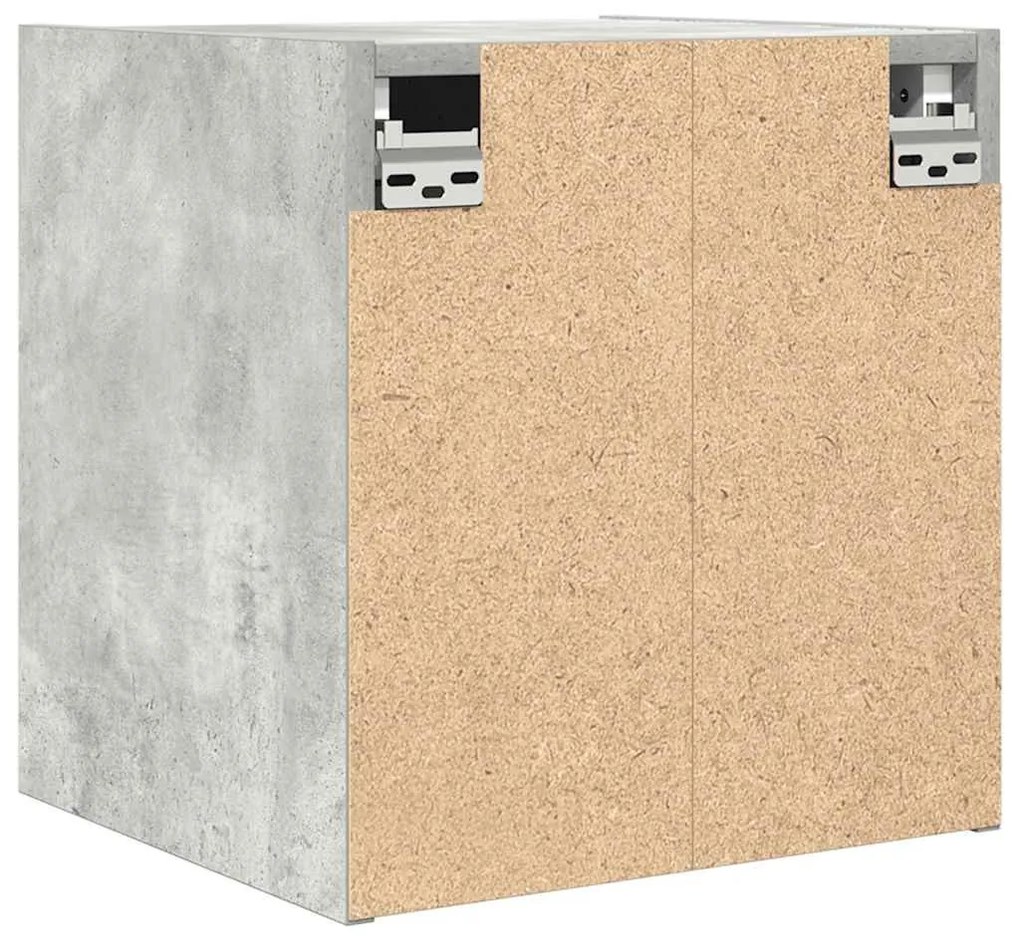 2 db betonszürke falra szerelhető éjjeliszekrény 38x34x40 cm