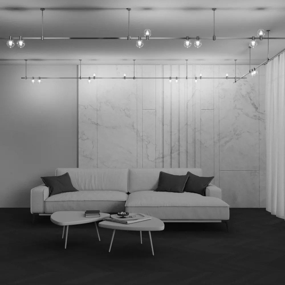 TR148-1-3W2.7K-BS-DE Bubble Alumínium Sín lámpafej Sárgaréz Színű LED 3 W 2700 Kelvin 60 Lumen IP20