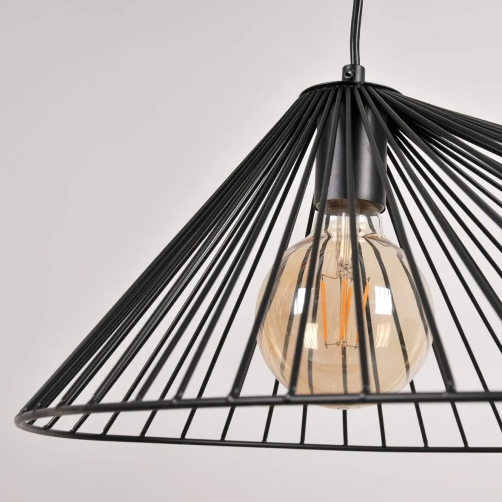 POLUX 328397 AURORA Modern Függesztett Lámpa Fekete E27 IP20