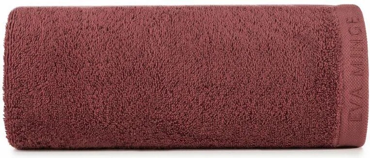 Venus törölköző 30x50 téglavörös hímzéssel díszített 550 g/m2 Eva Minge