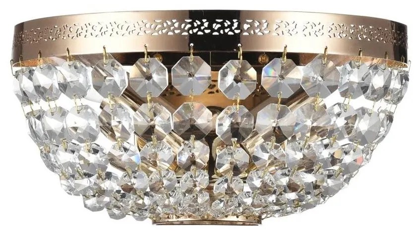 Maytoni DIA700-WL-02-G - Mennyezeti lámpa OTTILIA 2xE14/60W/230V