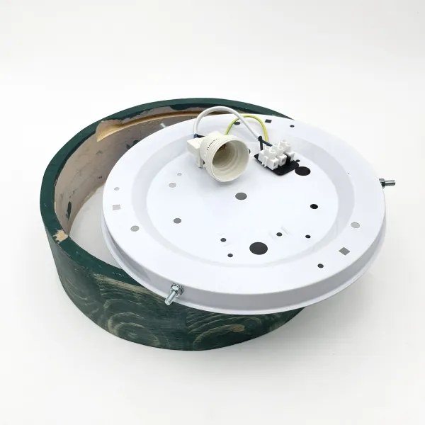 Brilagi - Mennyezeti lámpa PINO 1xE27/15W/230V fenyő/zöld átm. 27,5 cm