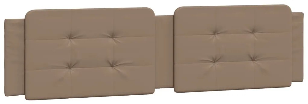 cappuccino színű műbőr ágykeret matrac nélkül Zadar 200x200 cm