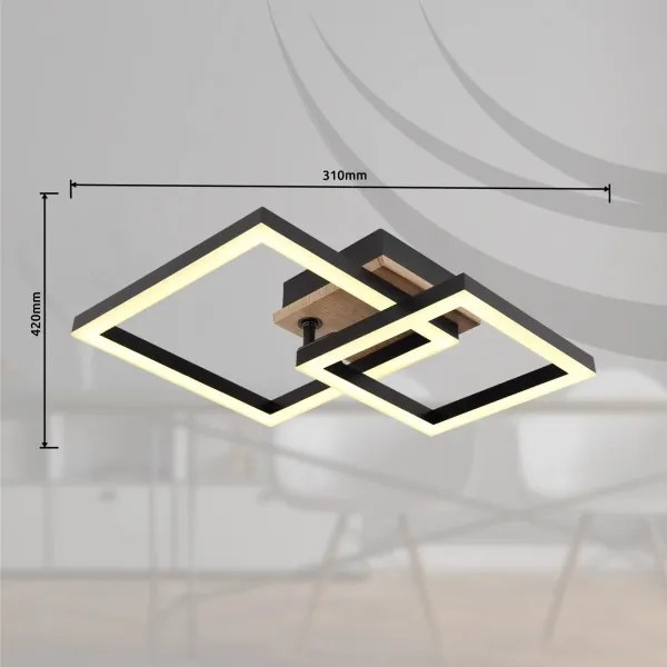 Globo 672840-15 - LED Mennyezeti lámpa BARD LED/15W/230V