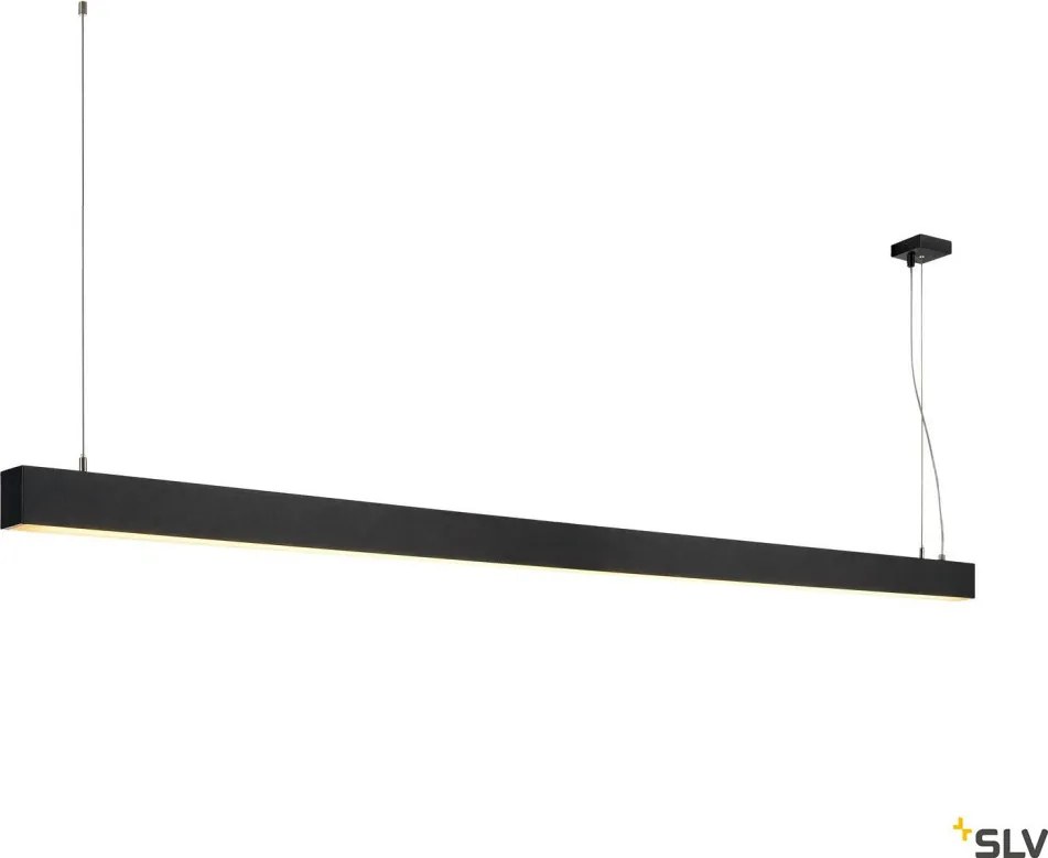 SLV 1001406 GLENOS Modern Led Függesztett Lámpa Fekete LED IP20