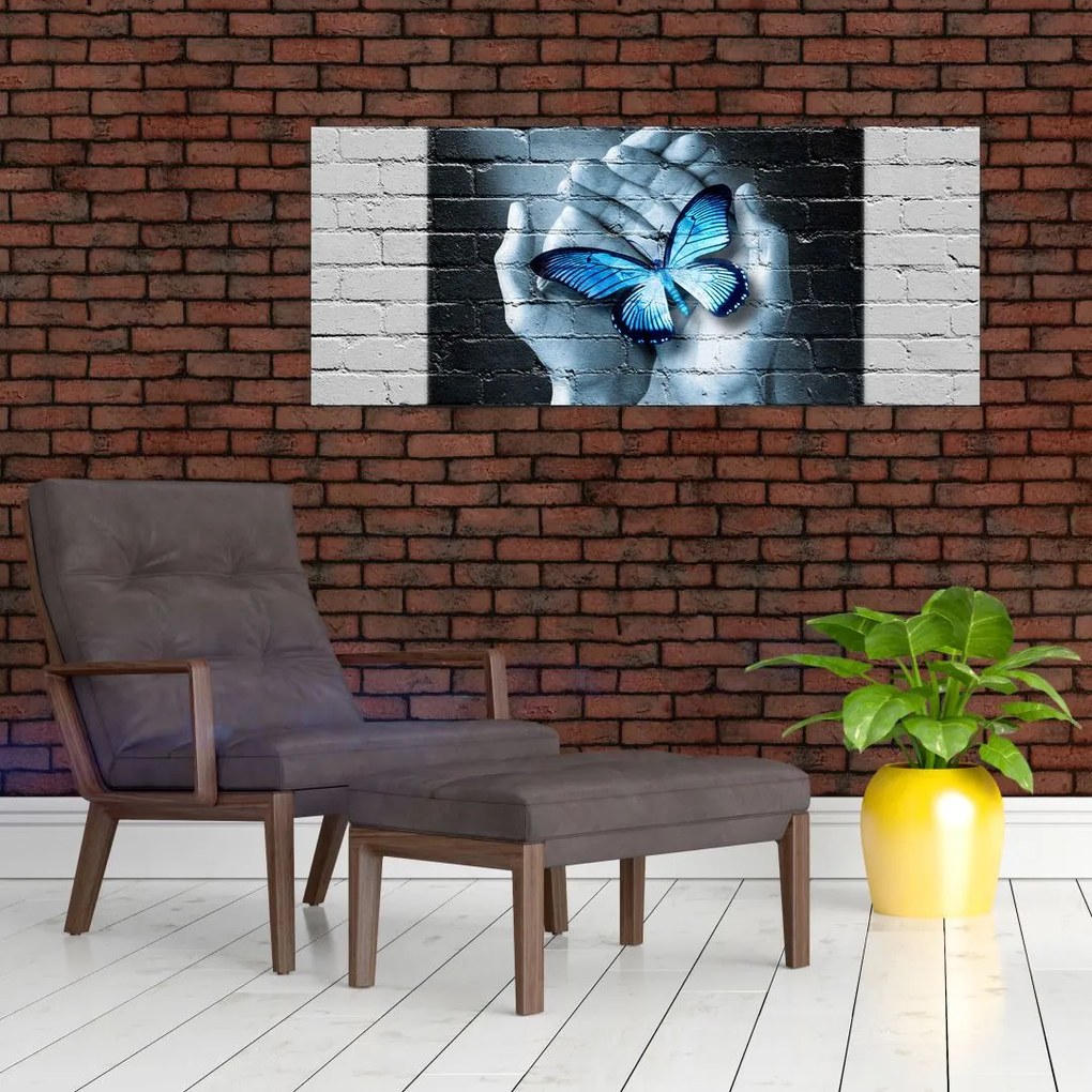 A pillangó képe a falon (120x50 cm)