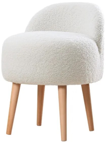 MIKI puff, átmérő 46 cm, fehér