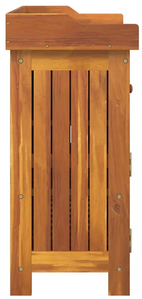 Kerti szekrény fiókkal tárolóval ajtóval Barna 78 x 36.5 x 78cm