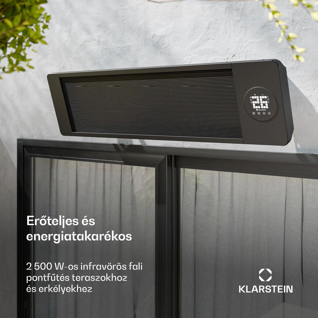 Blumfeldt Cosmic Beam infravörös fali fűtőtest, kültérre, 5 és 50 fok között, IP44, 25 m²-ig