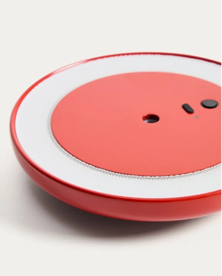 Piros LED dimmelhető asztali lámpa fém búrával (magasság 35 cm) Porte – Kave Home