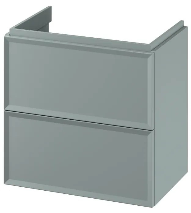 Cersanit S1021-009-fali mosdó alatti fürdőszobaszekrény MILLE SLIM 60x38 cm mentazöld