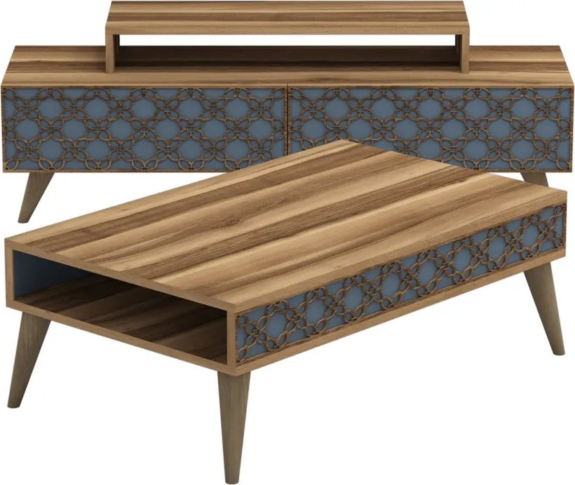 City nappali bútorszett, dió, 140 cm – TR845HCT5207