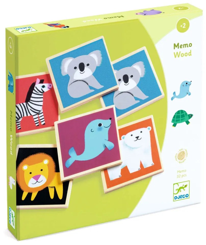 Memória játék - Emlékező - Memo Wood