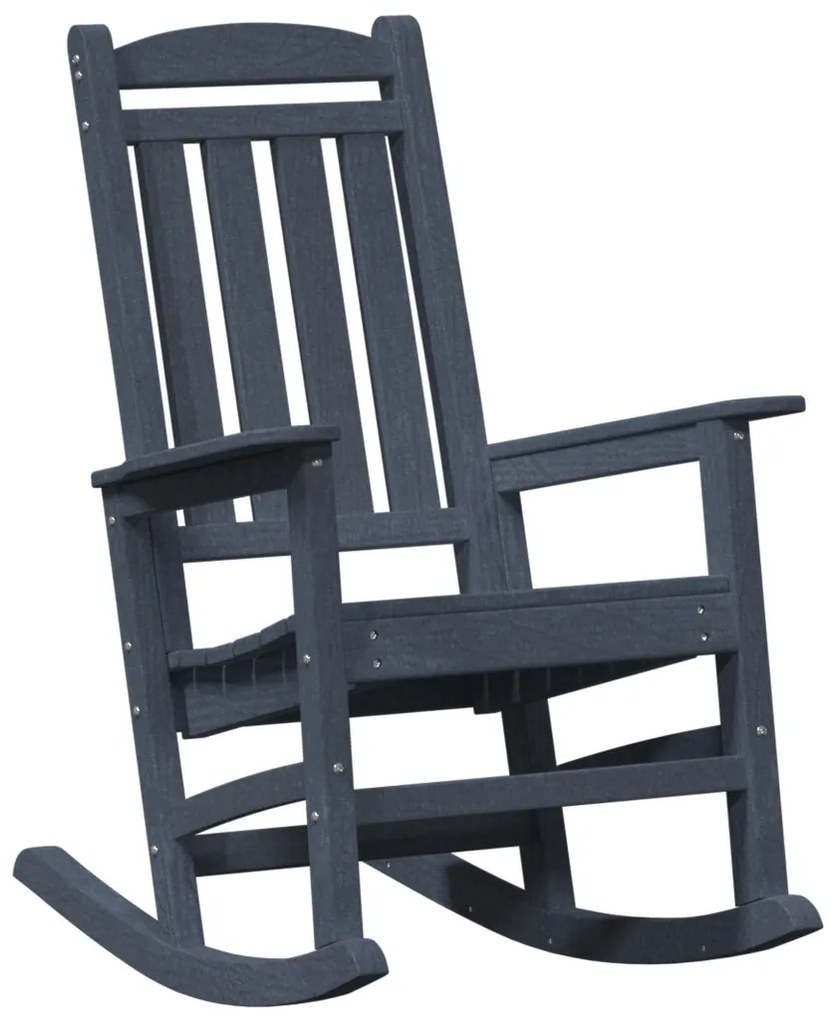3 Darabos Kert Lounge Szett Tengerészkék HDPE