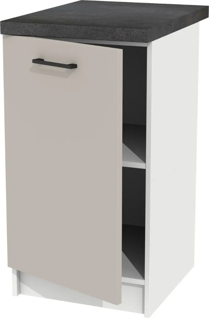 Alsó konyhaszekrény Álló 45 Kasmír szett és munkalap District Dark