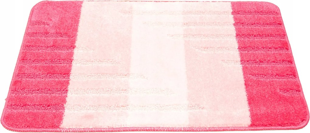 Fürdőszobai Csúszásgátló Szőnyeg Puha Nedvszívó Rózsaszín Csíkos 50x80 cm