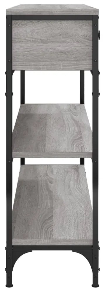szürke sonoma szerelt fa tálalóasztal 100x25x75 cm