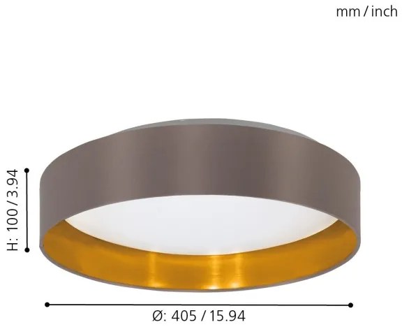 Eglo 31625 - LED mennyezeti lámpa MASERLO LED SMD/18W/230V