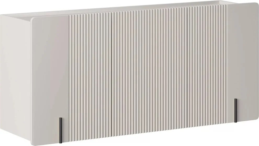 Malmi függesztett komód 150 cm háromajtós - kasmír / fekete