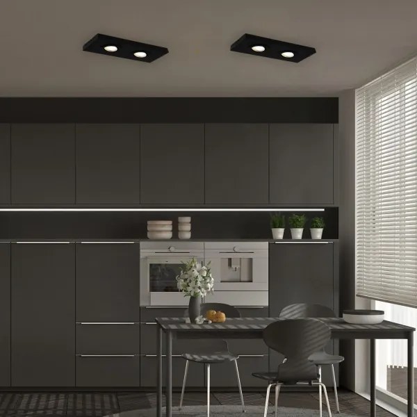 Briloner 3996025 - LED Spotlámpa CTS 2xLED/4W/230V 2700/4000K fekete