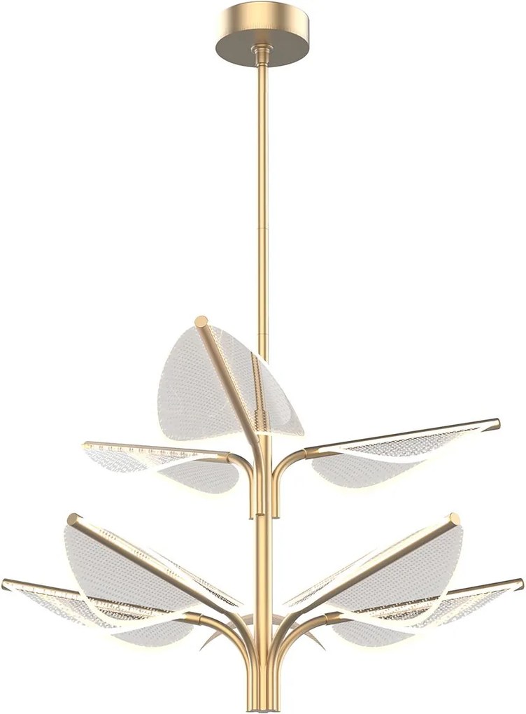 Quintiesse modern függeszték floriana sárgaréz elsqn-floriana8plnbr