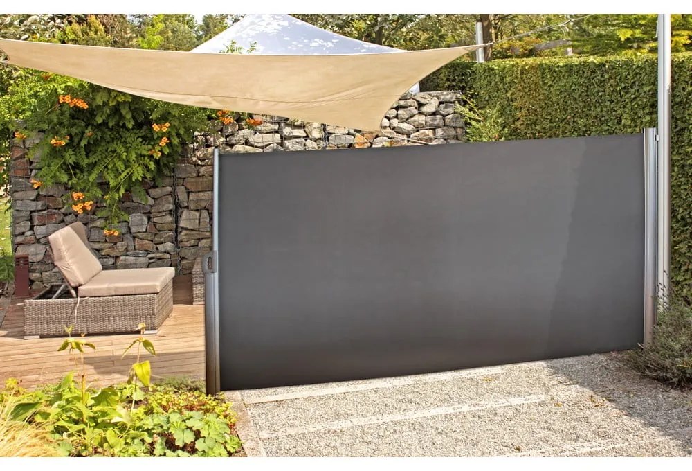 Szürke fém erkély paraván 300x160 cm - Garden Pleasure