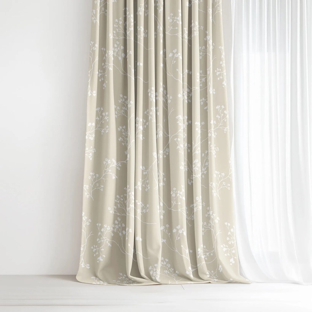 Goldea dekor függöny - indás növények 160x150 cm