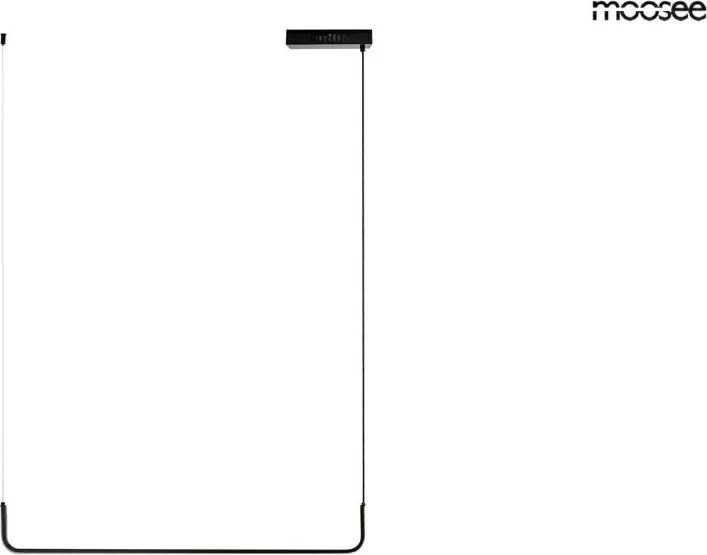 KING HOME MSE010100330 SHAPE Modern Led Függesztett Lámpa Fekete LED IP20