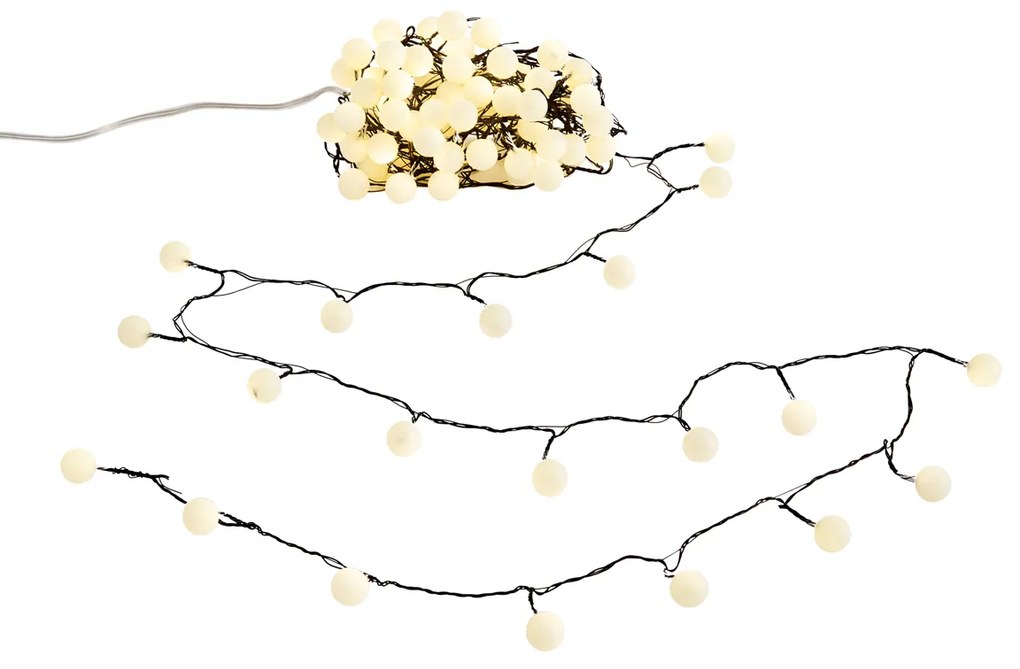 Karácsonyi fényfüzér zöld, 100 LED-del, fehér, 5m, IP44 - Dasher