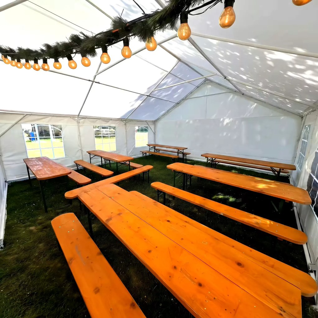 Rendezvény párty Sátor 4x12 m – Professzionális megoldás rendezvényekhez -  -