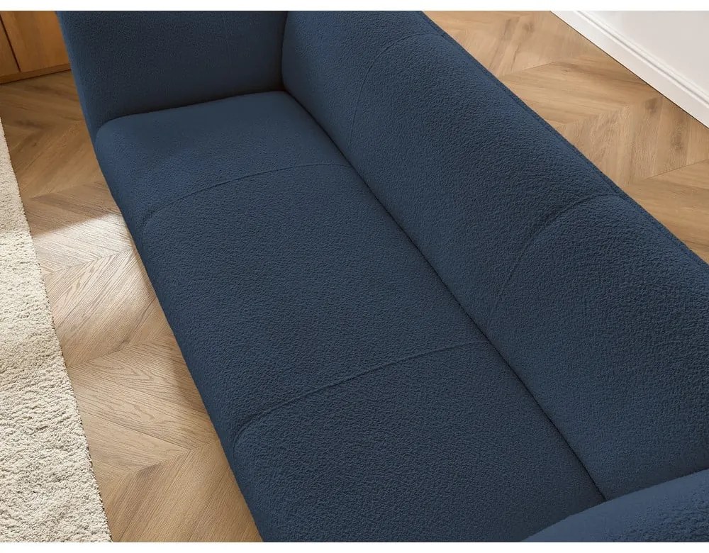 Sötétkék buklé kanapé 242 cm Giorgia – Bobochic Paris