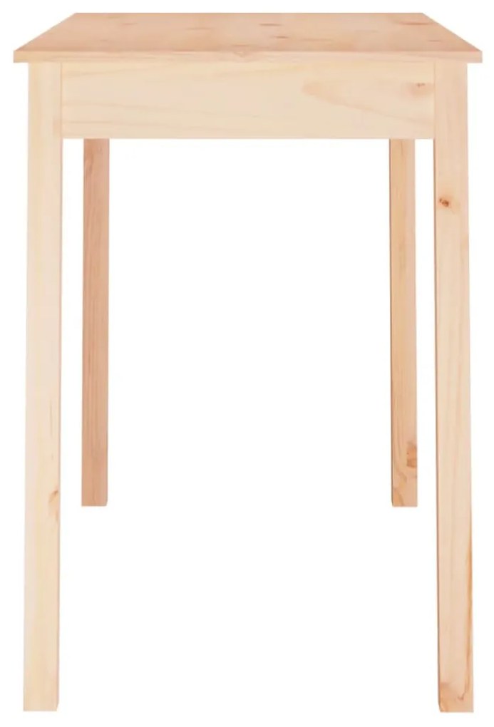 tömör fenyőfa ebédlőasztal 110 x 55 x 75 cm