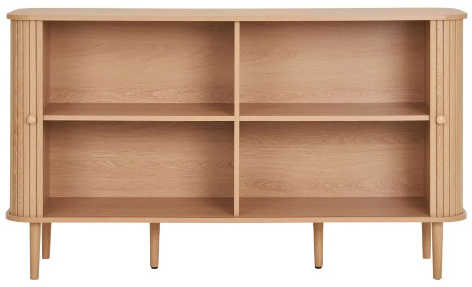 Nikko szekrény, 2 ajtó, natúr, 140x40x79 cm