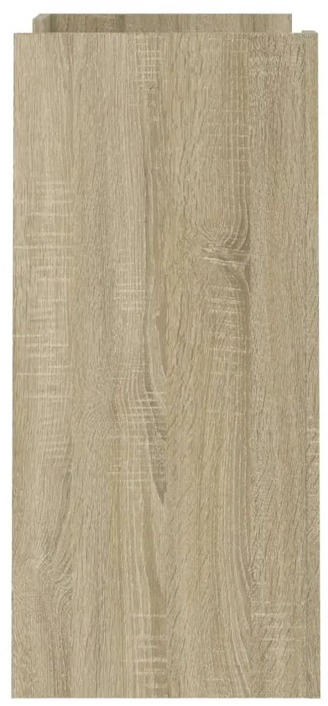 sonoma tölgy színű szerelt fa tálalószekrény 73,5 x 35 x 75 cm