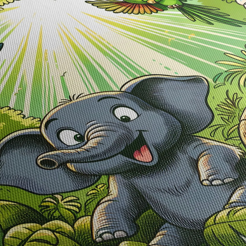 Kép - Vidám állatkák (120x50 cm)