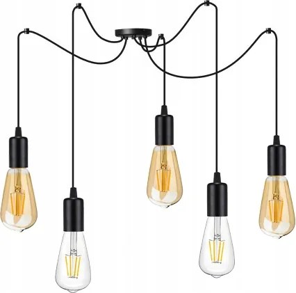 Függő mennyezeti lámpa Zwis Edison Loft E27 Pók