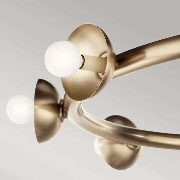 Kichler KL-PALTA9-CPZ - PALTA kábelcsillár 9xE14/40W/230V aranyszínű