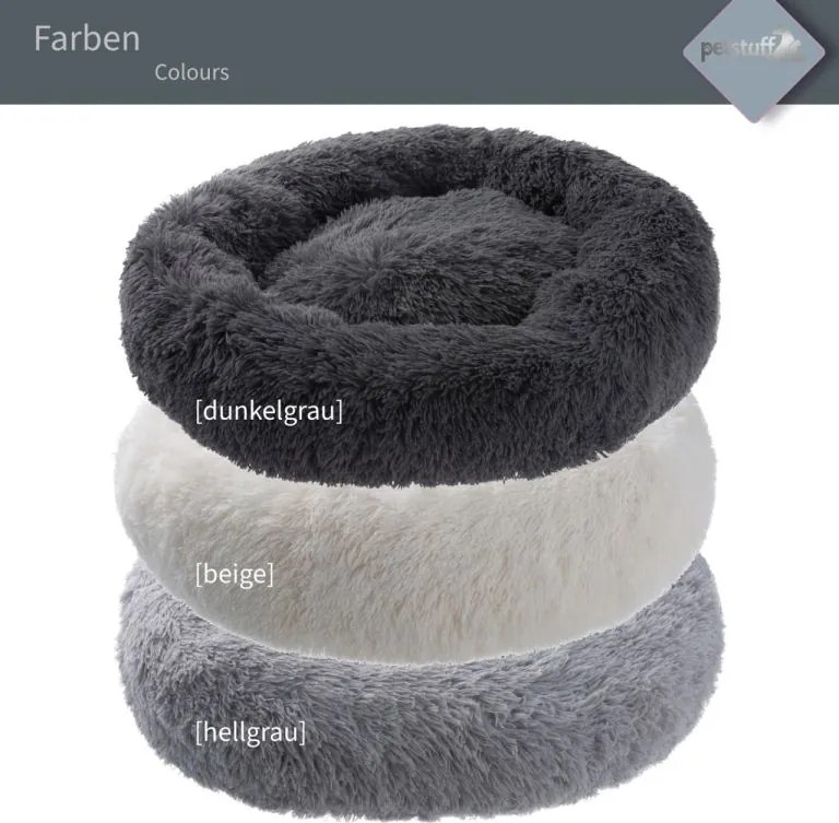 PESTUFF Kutyafekhely kerek  100 cm sötétszürke