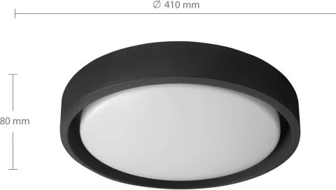 Brilagi - LED dimmelhető lámpa MATTEO LED/48W/230V 3000-6500K átm. 41 cm fekete +DO