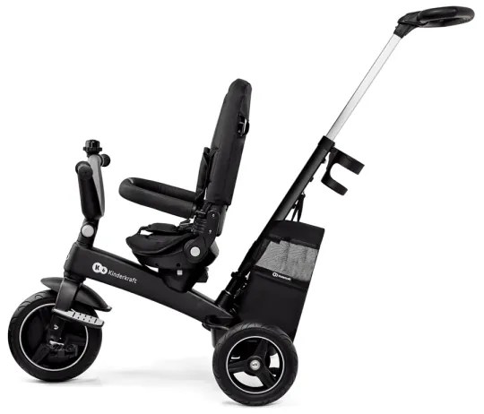 KINDERKRAFT SELECT - Gyermek tricikli 5in1 EASYTWIST Premium fekete