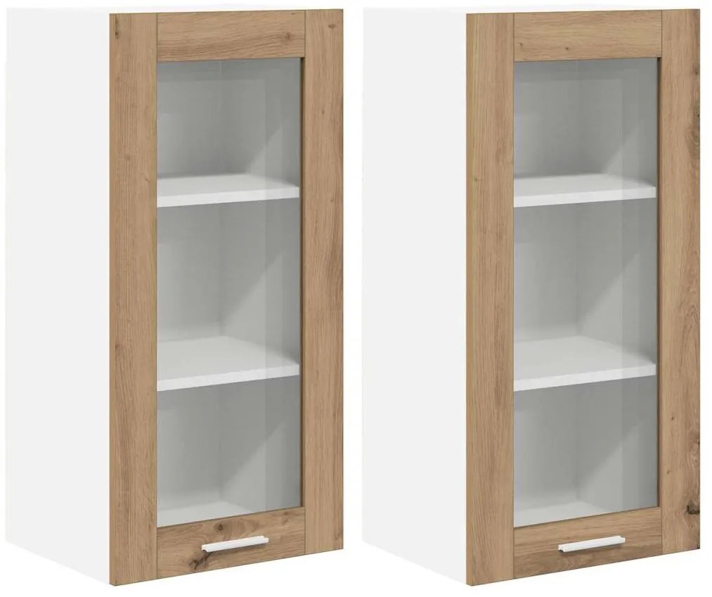 Függő szekrény Riga 2 pcs Artisan tölgy 40 x 31 x 80 cm Faanyag