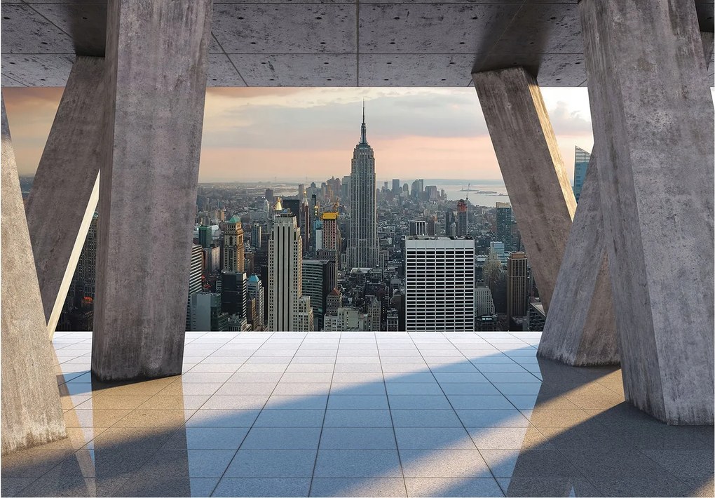 New York Empire State Building tapéta a nap sugaraiban 400x280 +ragasztó