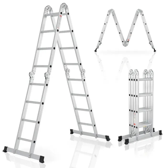 Juskys Alumínium multifunkciós létra 470 cm