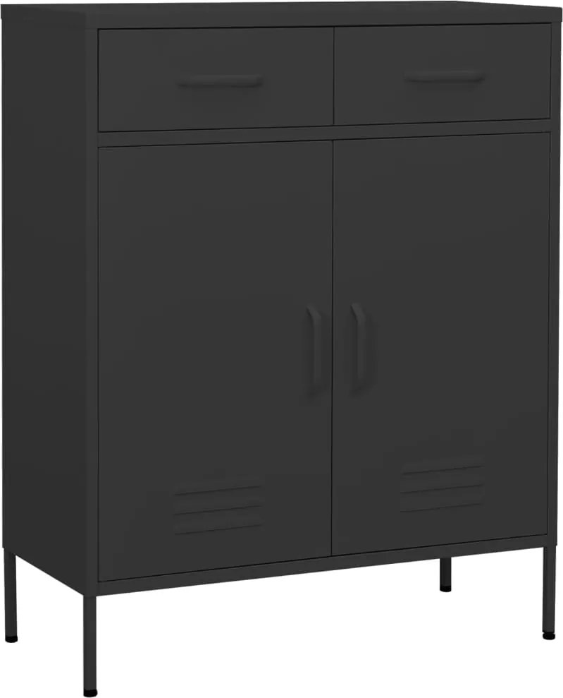 vidaXL antracitszürke acél tárolószekrény 80 x 35 x 101,5 cm