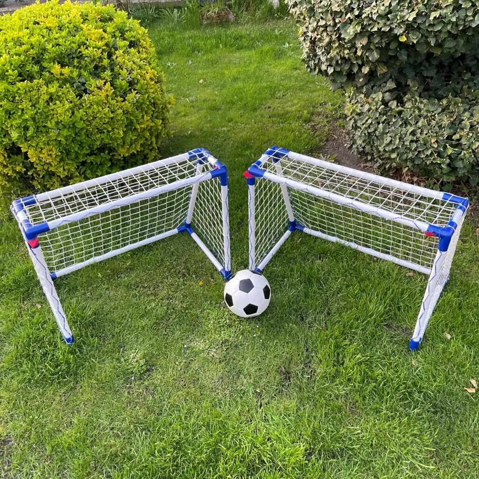 My Hood 308219 Targe t Sport Juniorfutballkapu-készlet és labdák, 3 db