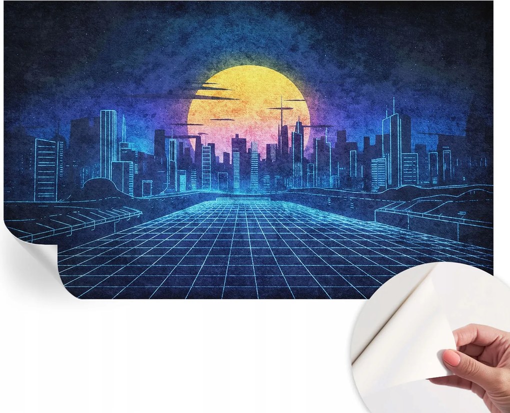 Fotótapéta Öntapadós tapéta a szobába Futurisztikus tájkép 416x254 cm