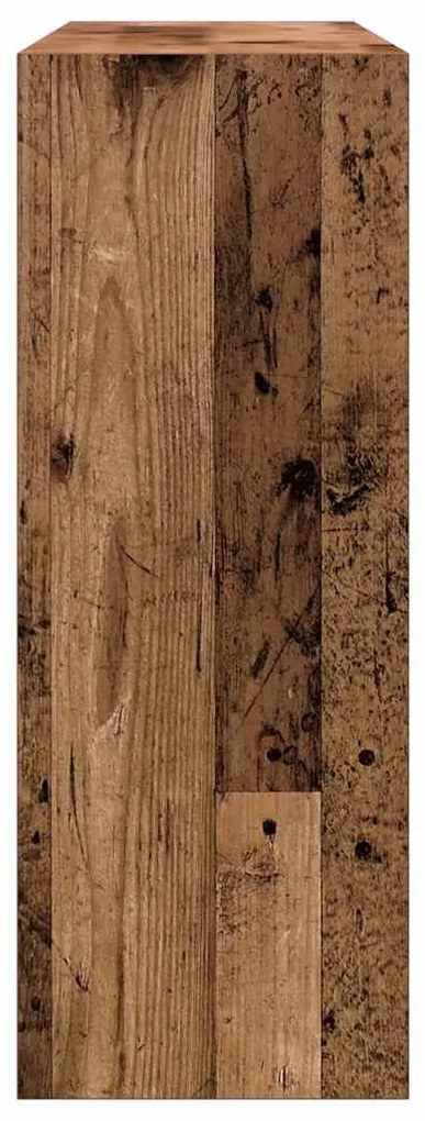 Konzolasztal régi fa 105x30x80 cm műszaki fa