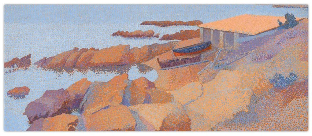 Kép - Henri Edmond Cross, Calanque des Antibois, reprodukciók (120x50 cm)