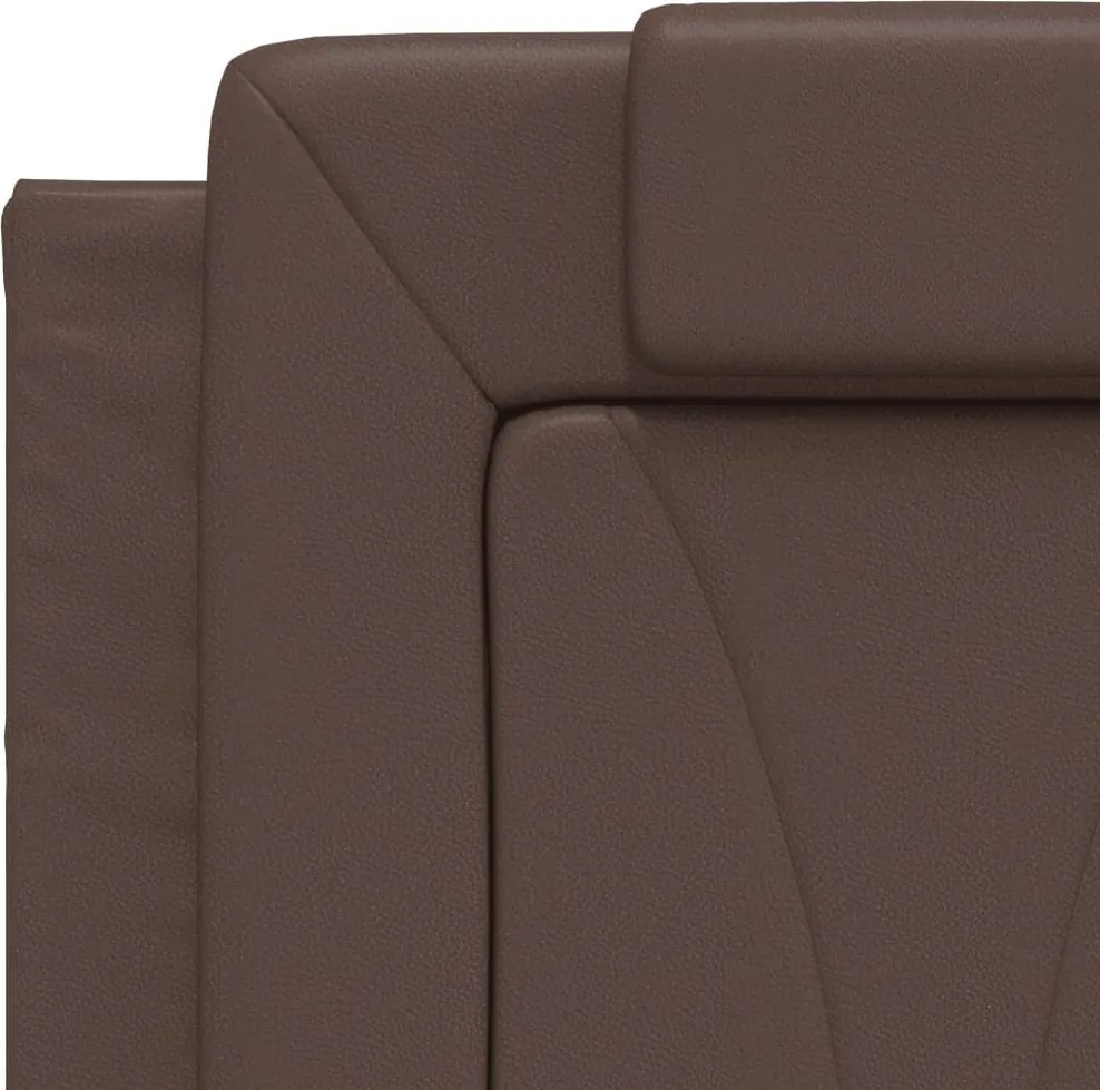 barna műbőr fejtámla párna Viana 140 cm